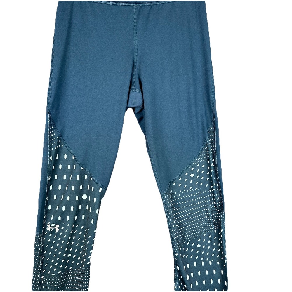 Under Armour Womens Leggings Size Small Aqua Green  Compression Athletic Pants